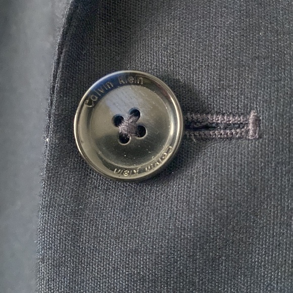 Modern Minimalist Calvin Klein Men’s Slim Fit Blazer Classic Navy XL Old Money - Picture 3 of 9